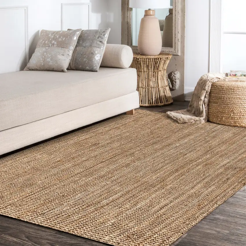 Natural Jute Handmade Area Rug Photo 6