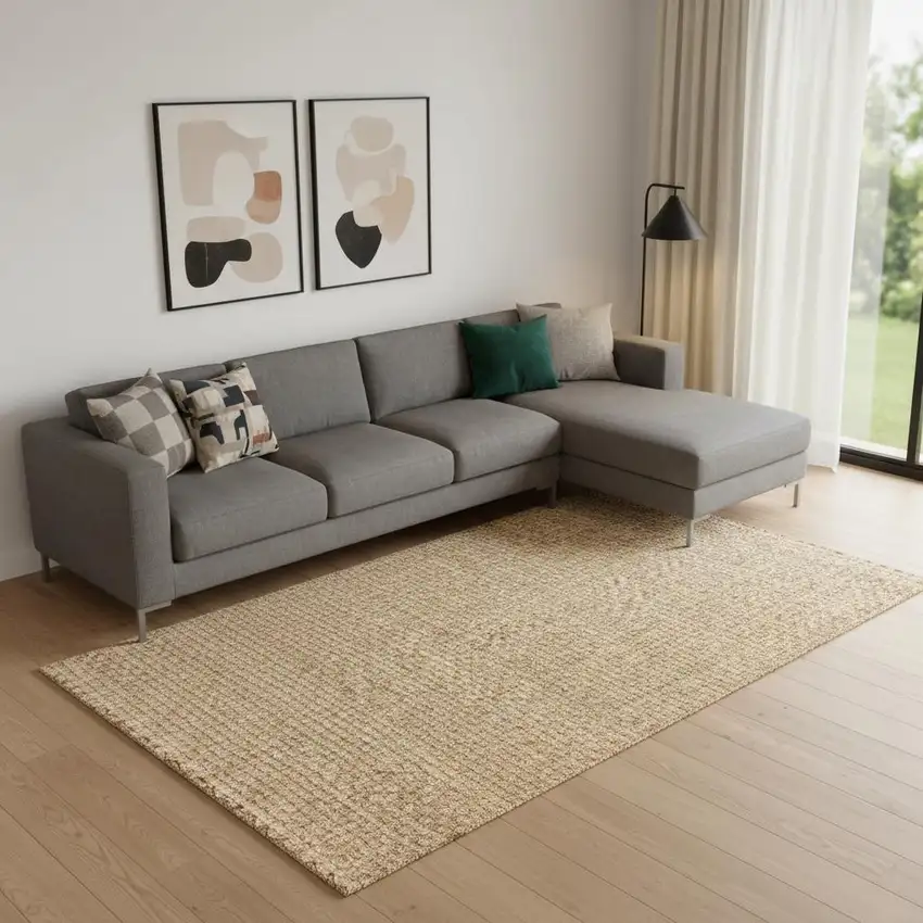 Natural Jute Handmade Area Rug Photo 1