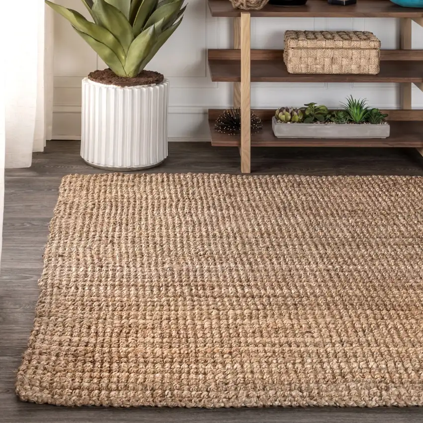Natural Jute Handmade Area Rug Photo 8