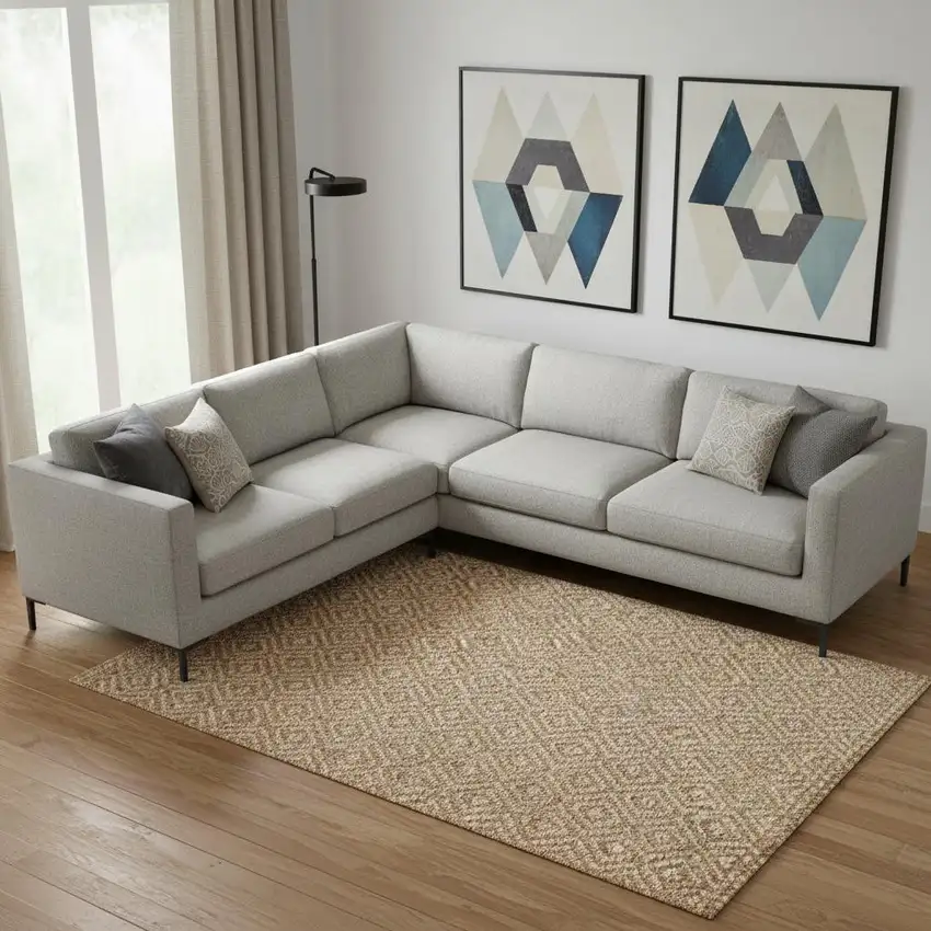 Natural Jute Handmade Area Rug Photo 1