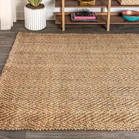 Natural Jute Handmade Area Rug Photo 6