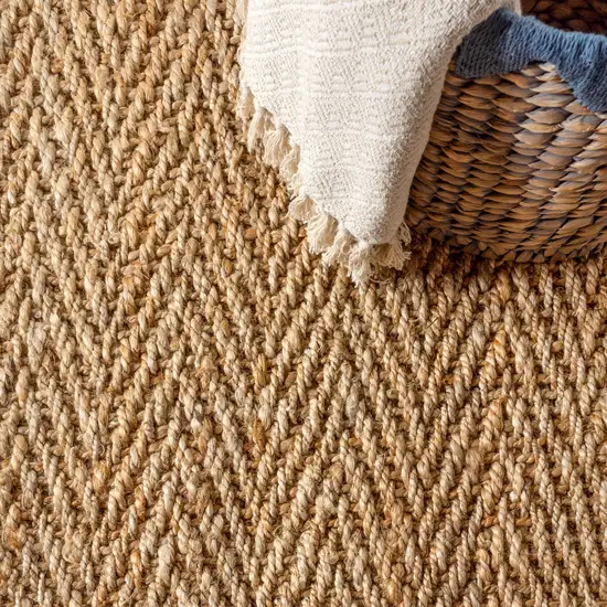 Natural Jute Handmade Area Rug Photo 5