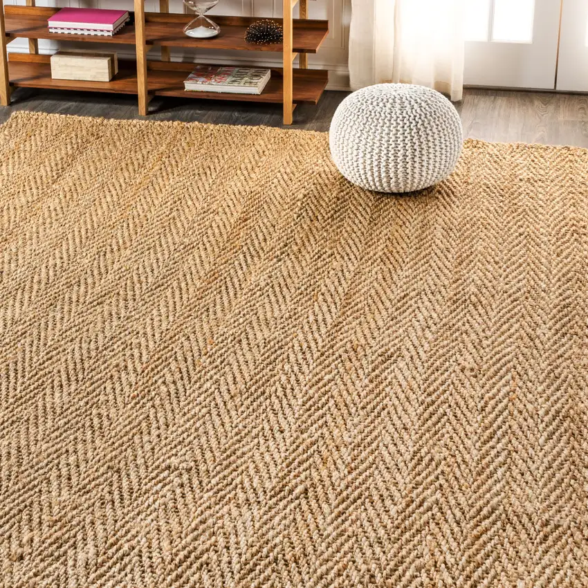 Natural Jute Handmade Area Rug Photo 8