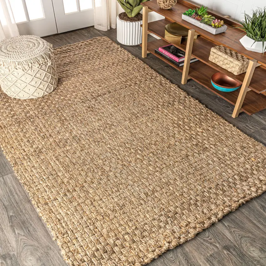 Natural Jute Handmade Area Rug Photo 7