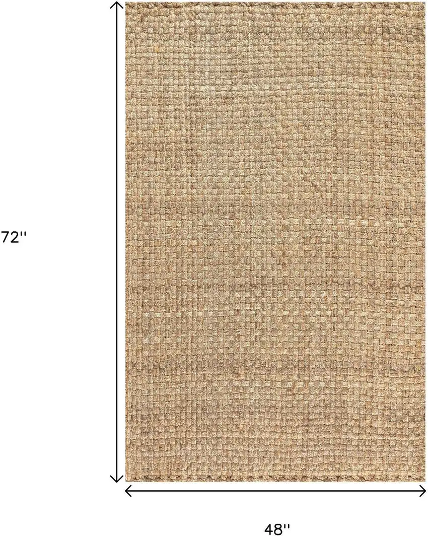 Natural Jute Handmade Area Rug Photo 7