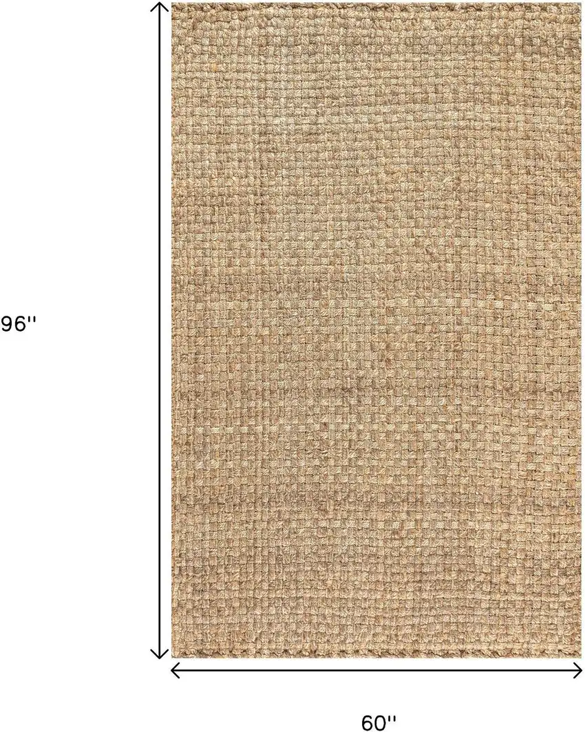 Natural Jute Handmade Area Rug Photo 7