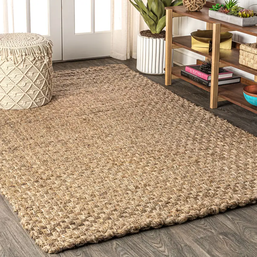 Natural Jute Handmade Area Rug Photo 5