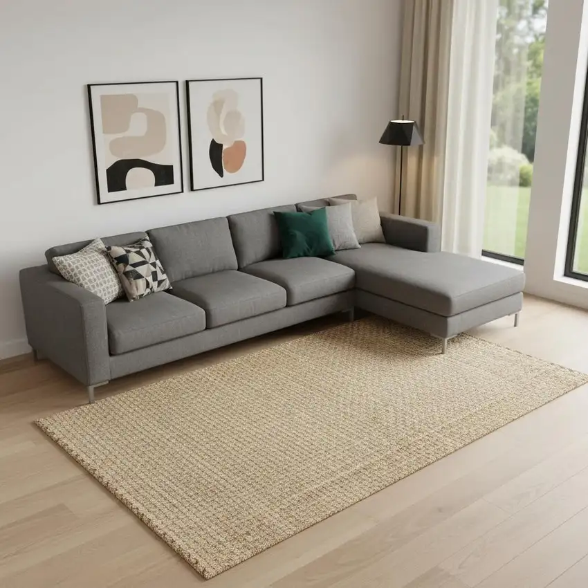 Natural Jute Handmade Area Rug Photo 1