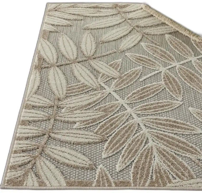 Natural Leaves Indoor Outdoor Area Rug Photo 10
