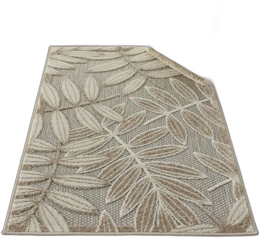 Natural Leaves Indoor Outdoor Area Rug Photo 8