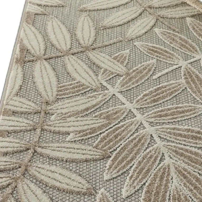Natural Leaves Indoor Outdoor Area Rug Photo 9