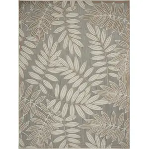 Photo of Natural Leaves Indoor Outdoor Area Rug