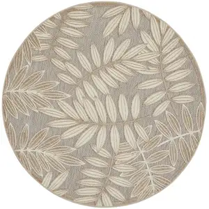 Photo of Natural Leaves Indoor Outdoor Area Rug
