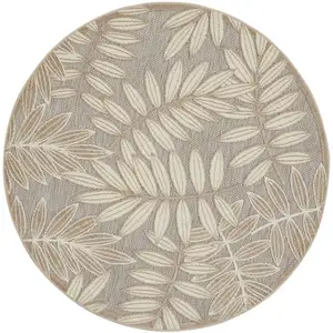 Photo of Natural Leaves Indoor Outdoor Area Rug