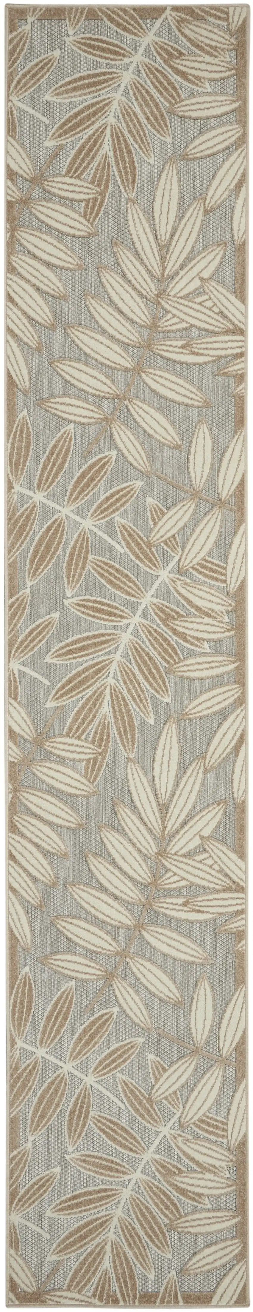 Natural Leaves Indoor Outdoor 12-ft Runner Rug Photo 1