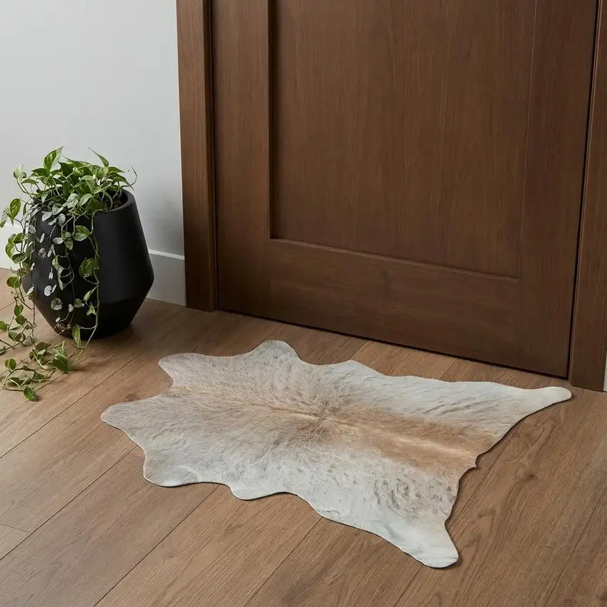 Natural Light Gray Calfskin - Area Rug Photo 1
