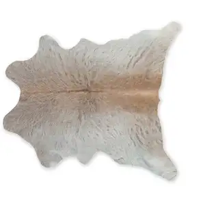 Photo of Natural Light Gray Calfskin - Area Rug