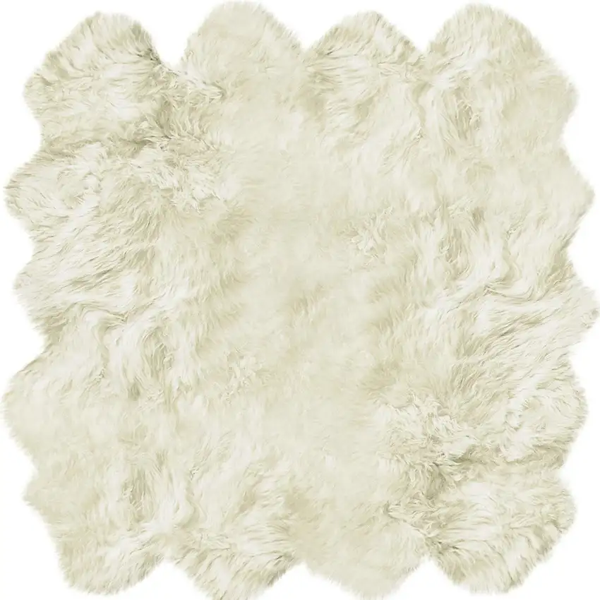 Natural New Zealand Sheepskin Area Rug Photo 7