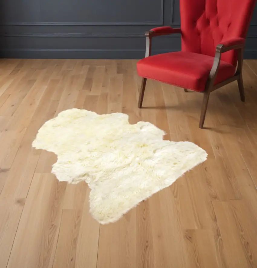 Natural New Zealand Sheepskin Wool  Area Rug Photo 1