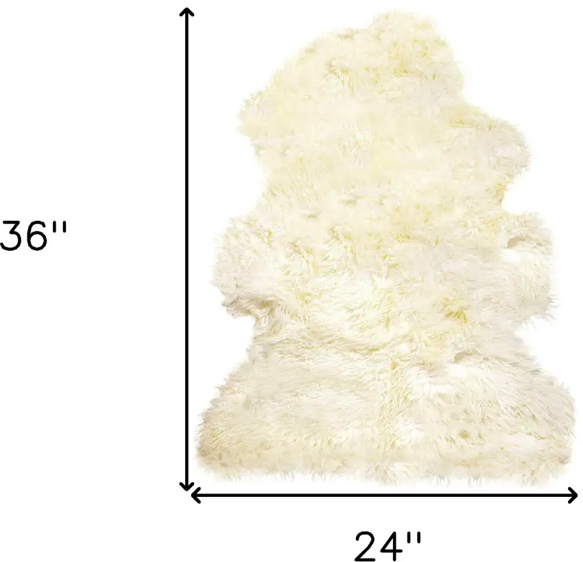 Natural New Zealand Sheepskin Wool  Area Rug Photo 3