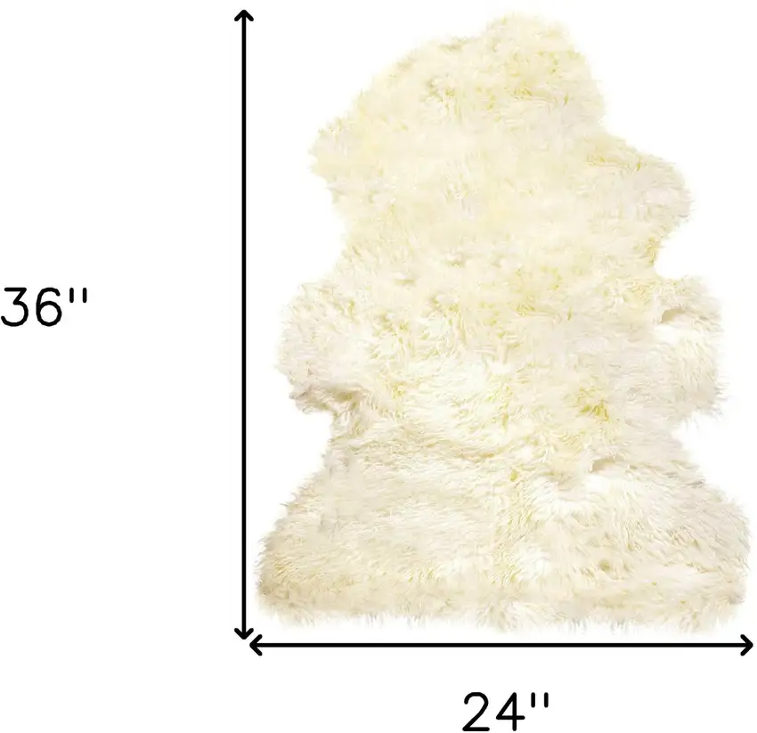 Natural New Zealand Sheepskin Wool  Area Rug Photo 3