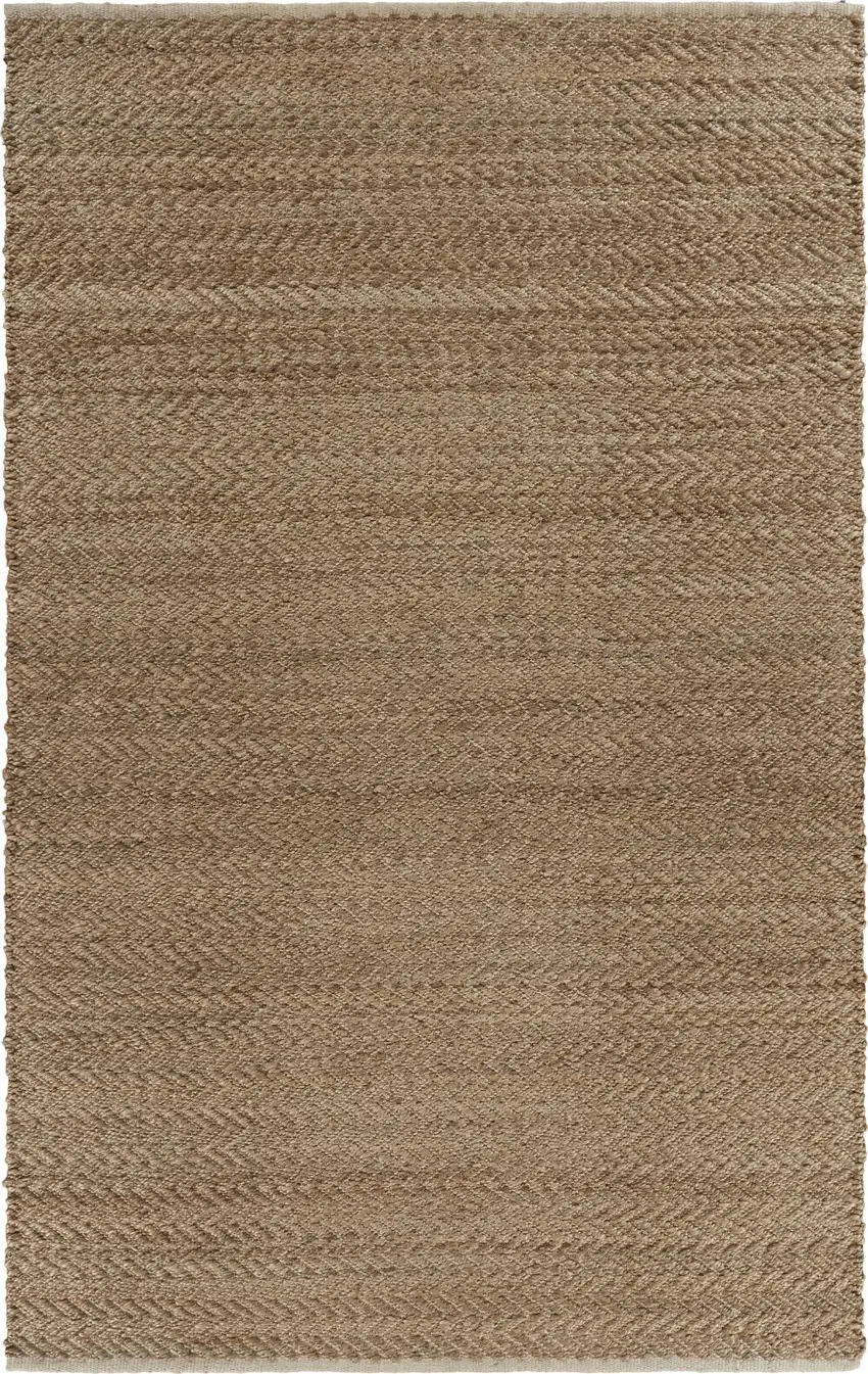 Natural Toned Chevron Pattern Area Rug Photo 1