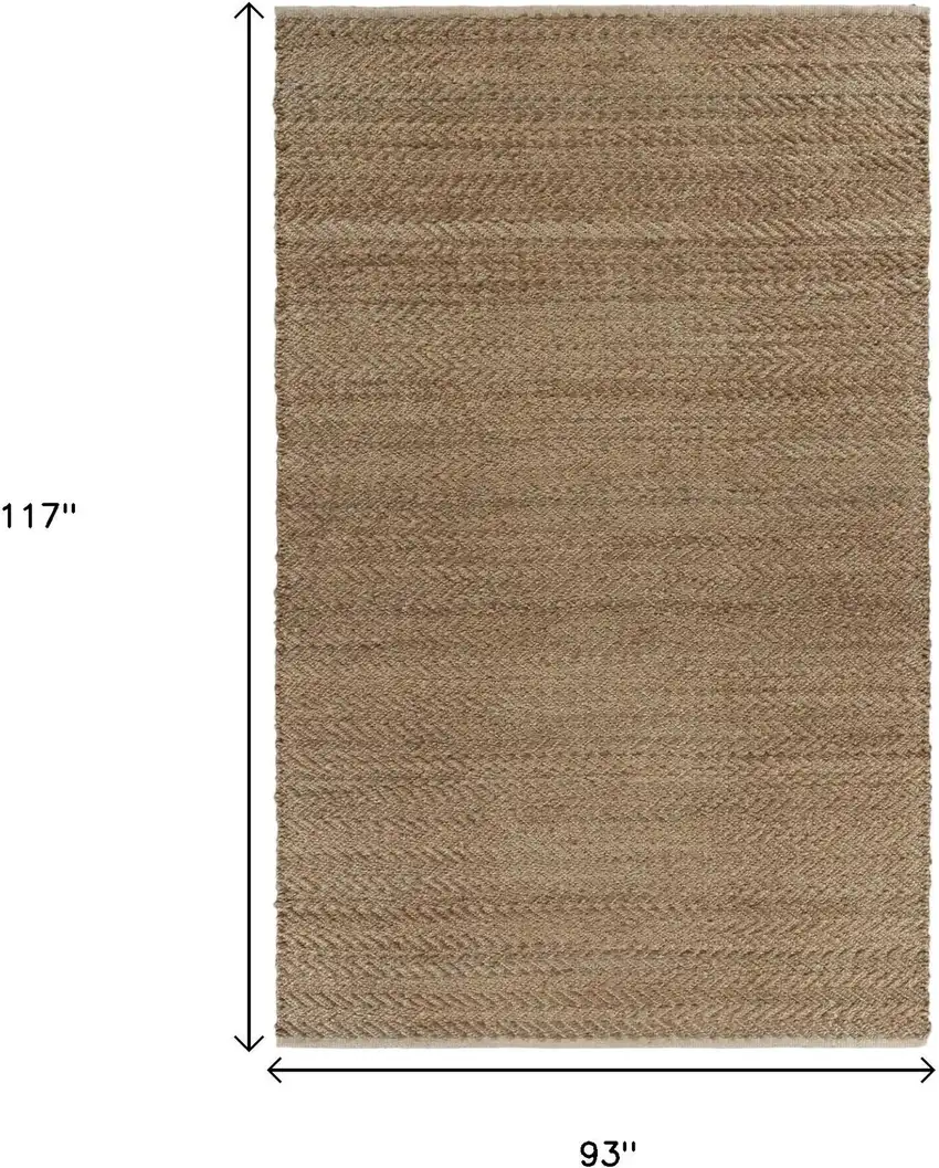 Natural Jute Hand Woven Area Rug Photo 7