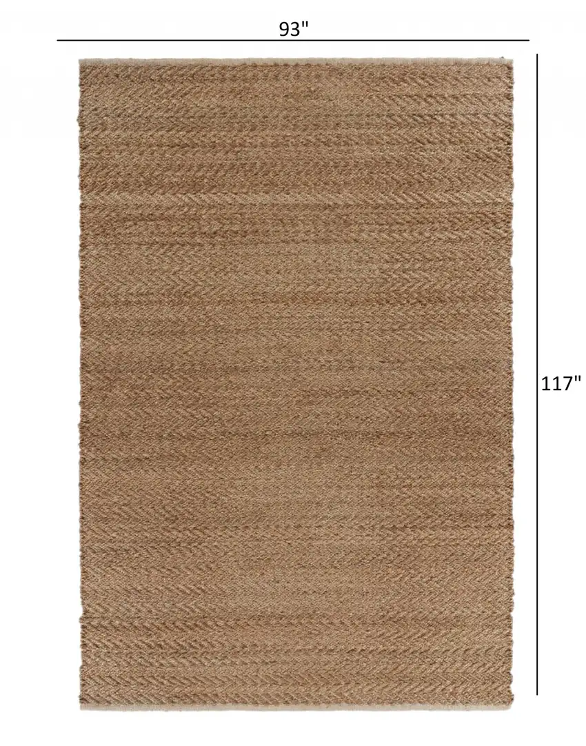 Natural Toned Chevron Pattern Area Rug Photo 3