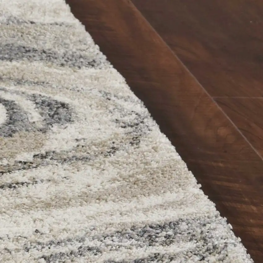 Natural Wavy Brushstrokes Area Rug Photo 3