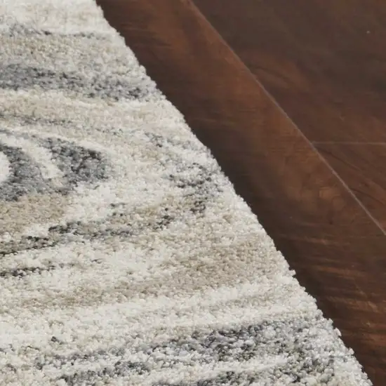 Natural Wavy Brushstrokes Area Rug Photo 3