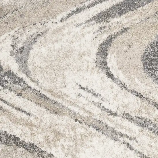 Natural Wavy Brushstrokes Area Rug Photo 2