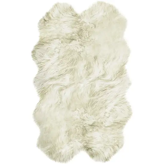Natural White New Zealand Sheepskin Area Rug Photo 1