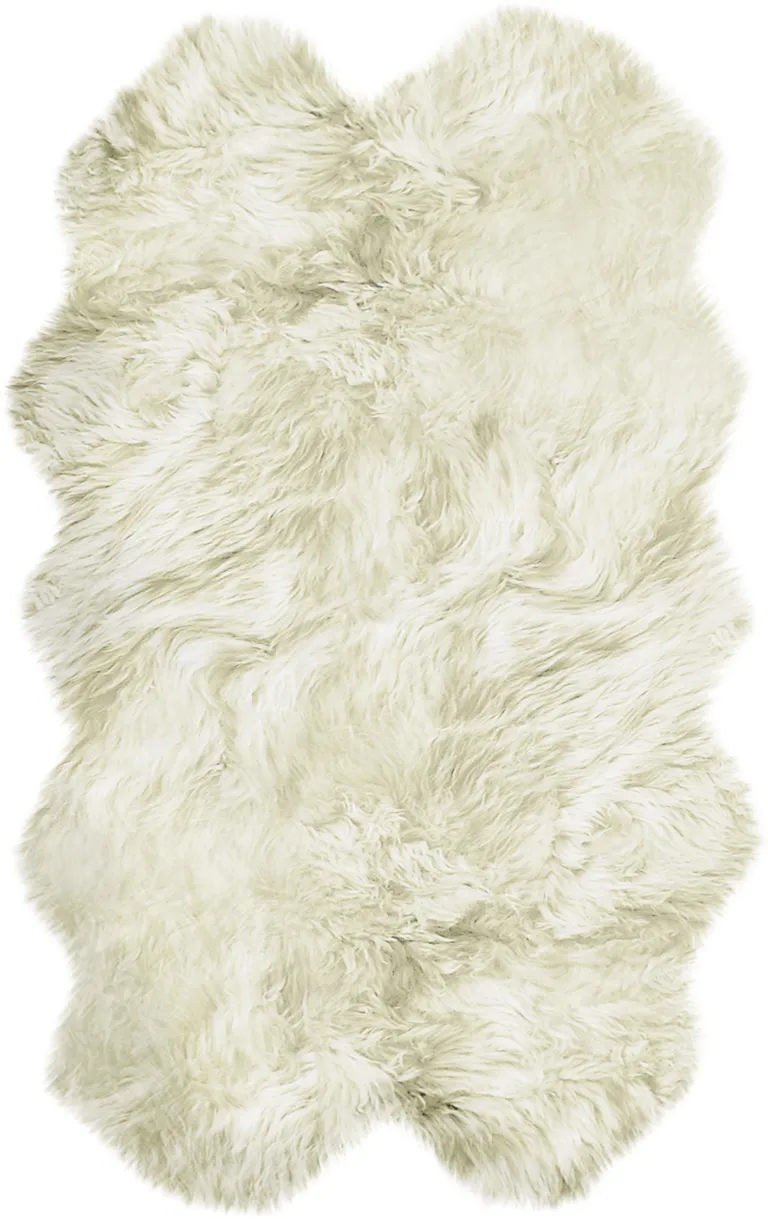 Natural White New Zealand Sheepskin Area Rug Photo 1