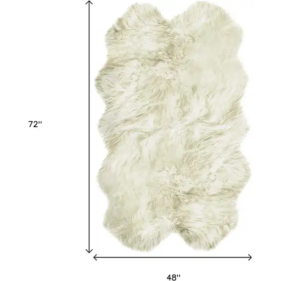 Natural Genuine Sheepskin Handmade Area Rug Photo 8