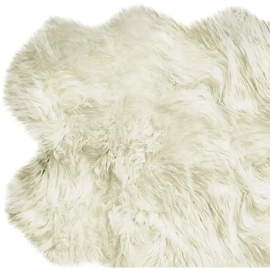 Natural Genuine Sheepskin Handmade Area Rug Photo 4