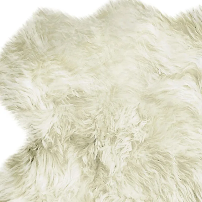 Natural White New Zealand Sheepskin Area Rug Photo 3