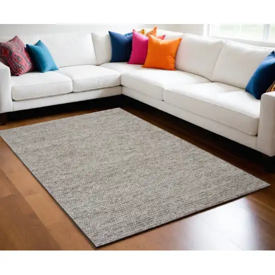 Natural Wool Boucle Berber Style Area Rug Photo 2