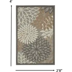 Photo of Natural and Gray Indoor Outdoor Area Rug