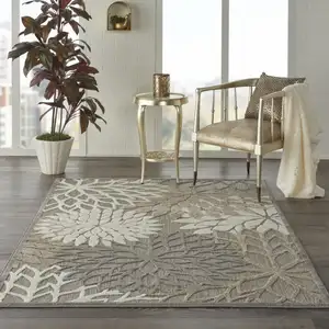 Photo of Natural and Gray Indoor Outdoor Area Rug