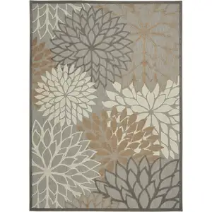 Photo of Natural and Gray Indoor Outdoor Area Rug