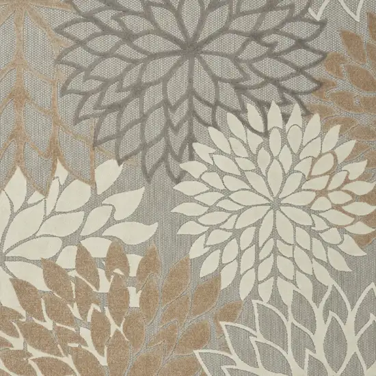 Gray And Ivory Indoor Outdoor Area Rug Photo 7