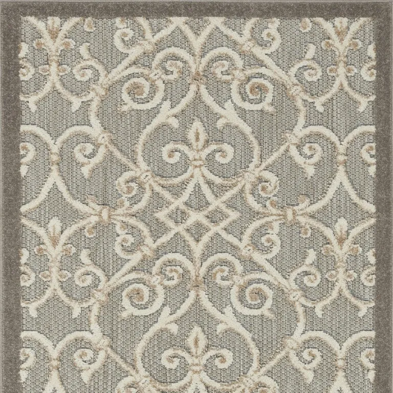 Natural and Gray Indoor Outdoor Area Rug Photo 1