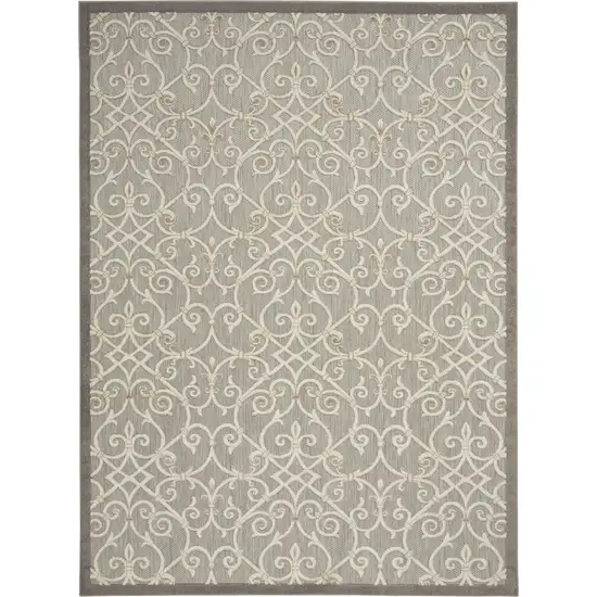 Natural and Gray Indoor Outdoor Area Rug Photo 1