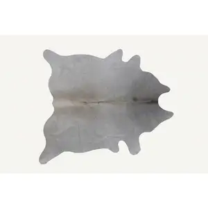 Photo of Natural and Light Gray Cowhide  Area Rug