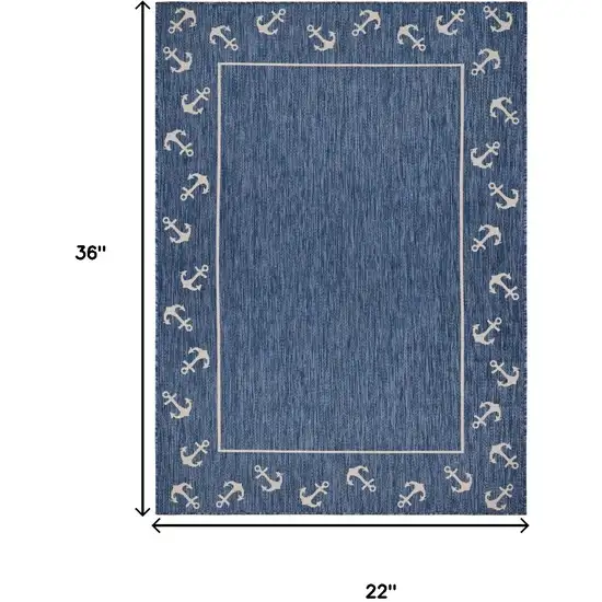 Blue And Gray Indoor Outdoor Area Rug Photo 9