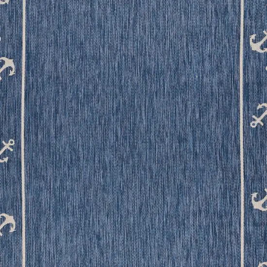 Navy Anchor Indoor Outdoor Scatter Rug Photo 2