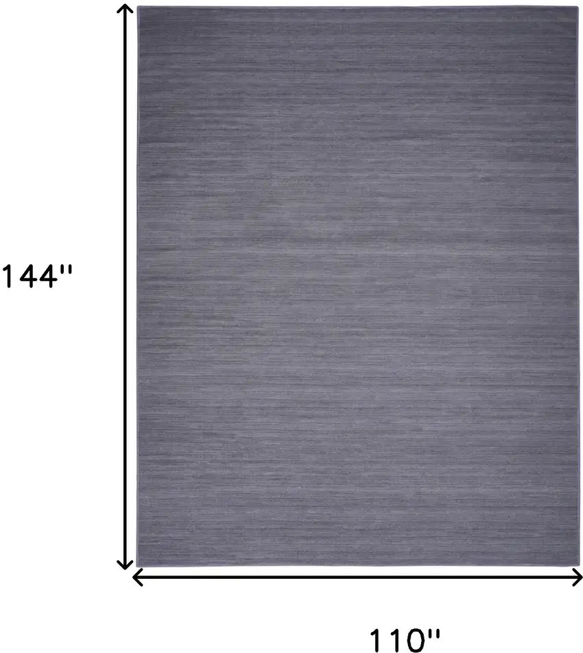 Navy Blue Abstract Washable Area Rug Photo 3