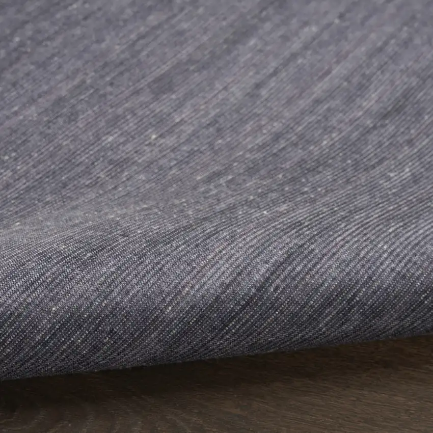 Navy Blue Abstract Washable Area Rug Photo 5