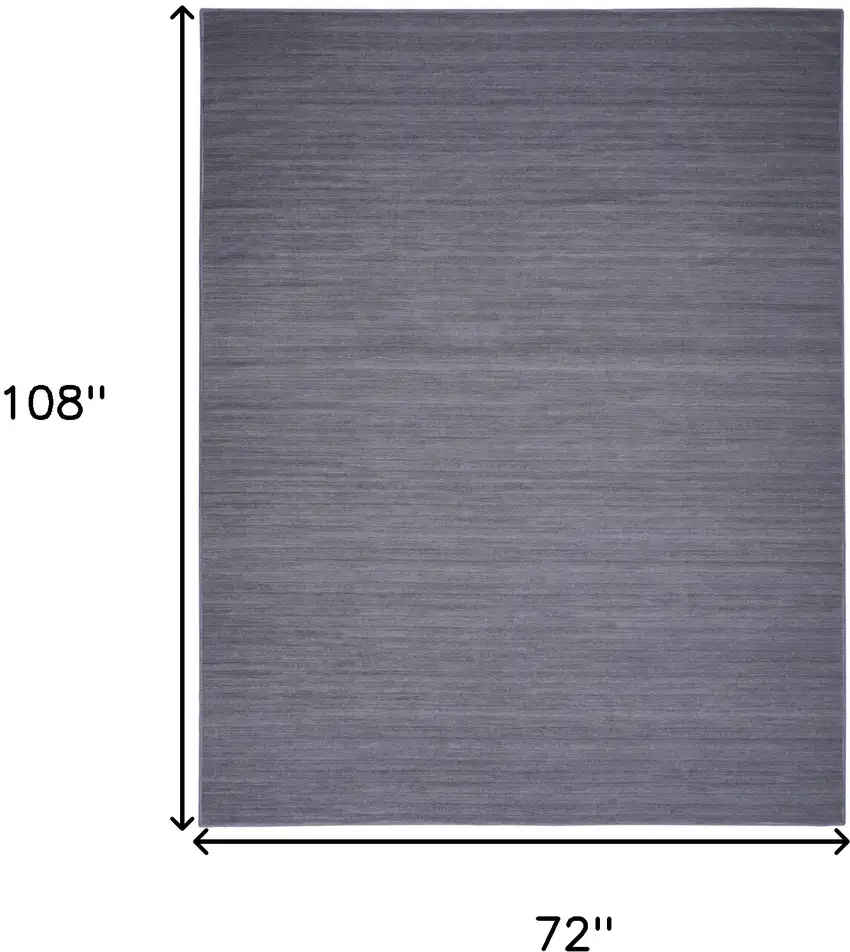 Navy Blue Abstract Washable Area Rug Photo 3