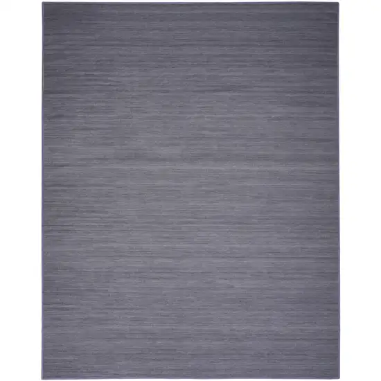 Navy Blue Abstract Washable Area Rug Photo 1